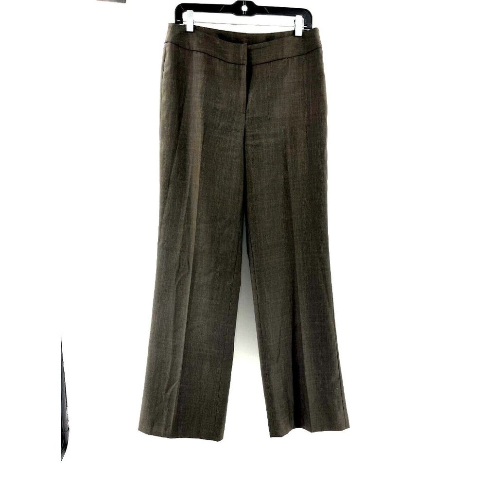 Nine West Women's Gray Flat Front Flare Leg Suit Dress Pants Size 6